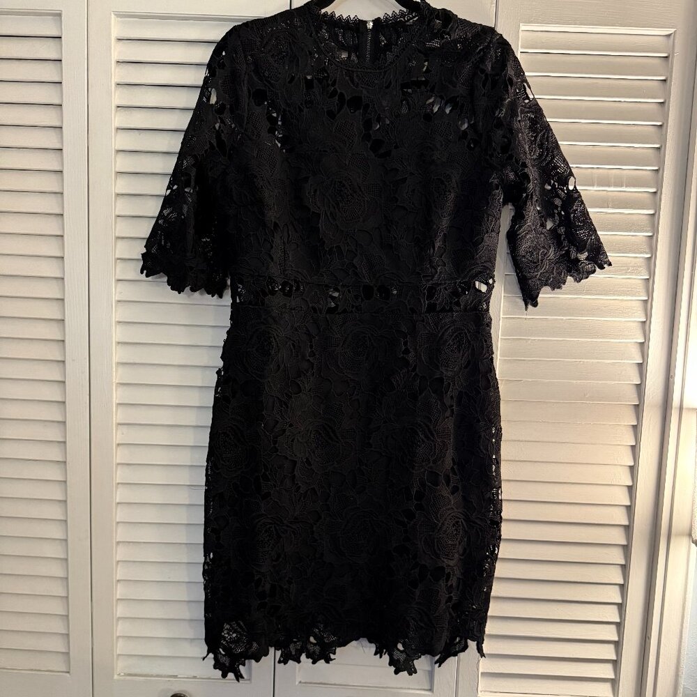 Lulus floral lace mini dress, Size L